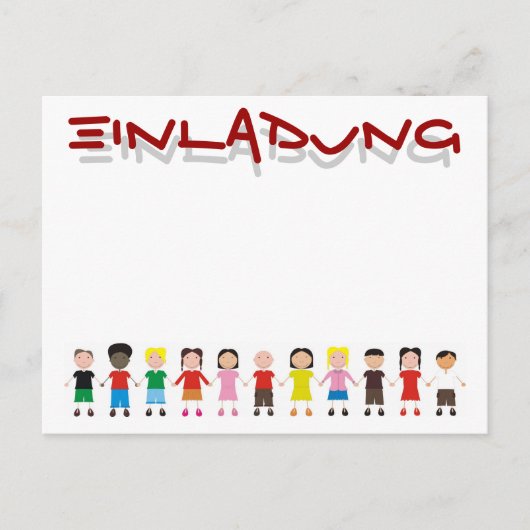 Kinderrolle Postkarte (Vorderseite)