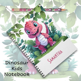 Kinderrosa Dinosaurier-ErlebnisNotebook Notizblock