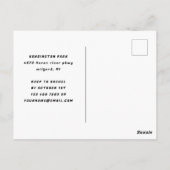 Kinderrosa Gamesfest Geburtstagseinladung Postkarte (Rückseite)