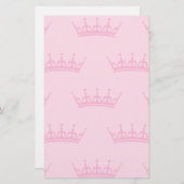 Kinderrosa Krone stationär Briefpapier (Vorne/Hinten)