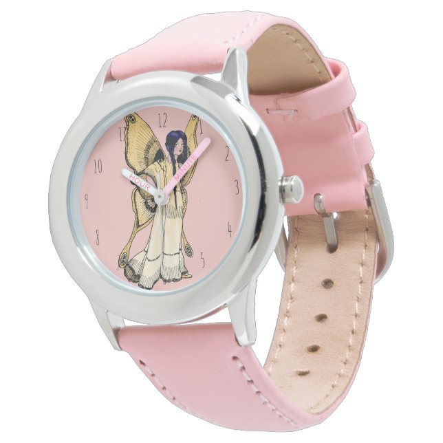 Kinderrosa Mairy Watch Armbanduhr (Schrägansicht)
