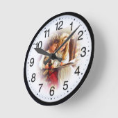 Kinderrückgabe Runde Wanduhr (Winkel)