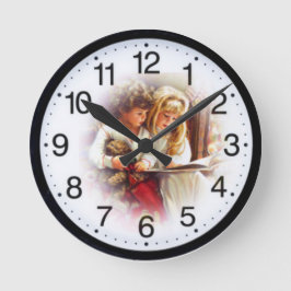 Kinderrückgabe Runde Wanduhr