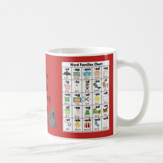 Kinders-Gewohnheits-frühe LeseTasse Rd 11oz durch Kaffeetasse (Rechts)