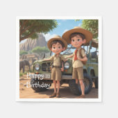 KinderSafari Serviette (Vorderseite)