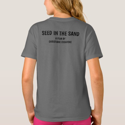 Kindersamen im Sand T-Shirt (Rückseite)