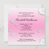 Kindersanierung Einladung Rosa Blume (Rückseite)