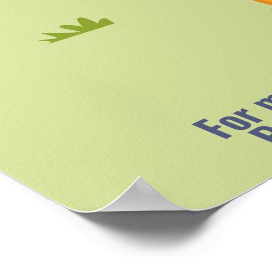 Kinderscampingplatz Flyer, Camping in der Schule F Poster (Ecke)