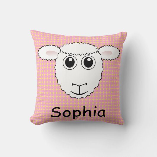 Kinderschaf-Lamm-Kissen Kissen (Vorderseite)