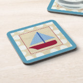 Kinderschiff von Chariklia Zarris Getränkeuntersetzer (Linke Seite)