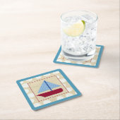 Kinderschiff von Chariklia Zarris Rechteckiger Pappuntersetzer (Vor Ort)