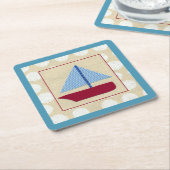 Kinderschiff von Chariklia Zarris Rechteckiger Pappuntersetzer (angewinkelt)