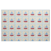 Kinderschiff von Chariklia Zarris Stoff (Fat Quarter (45,7 x 55,9 cm))