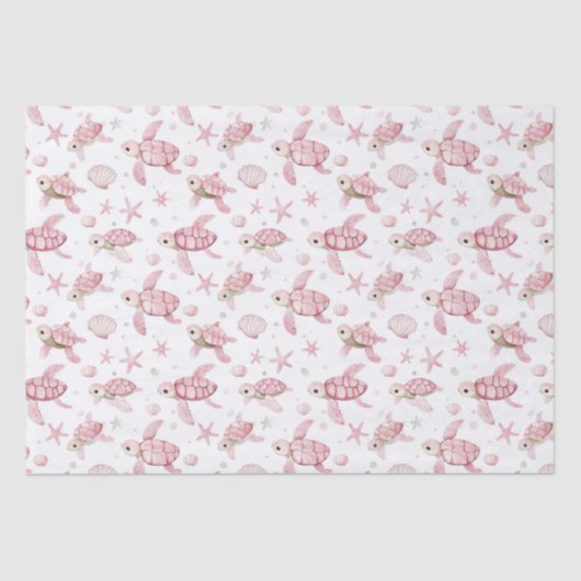 Kinderschildkröten und Babys Seidenpapier (Vorderseite)