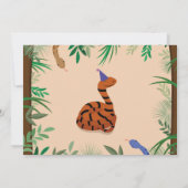 Kinderschlange Geburtstagsparty Reptile Foto Einladung (Rückseite)