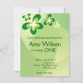 Kinderschmetterling zum Geburtstag Einladung