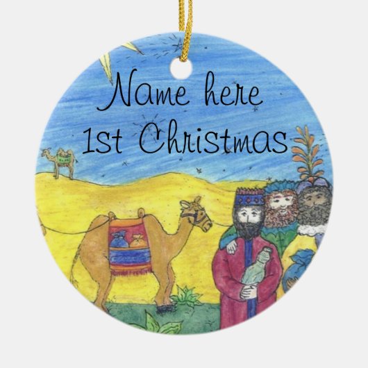 Kinderschmuck Keramikornament (Vorne)