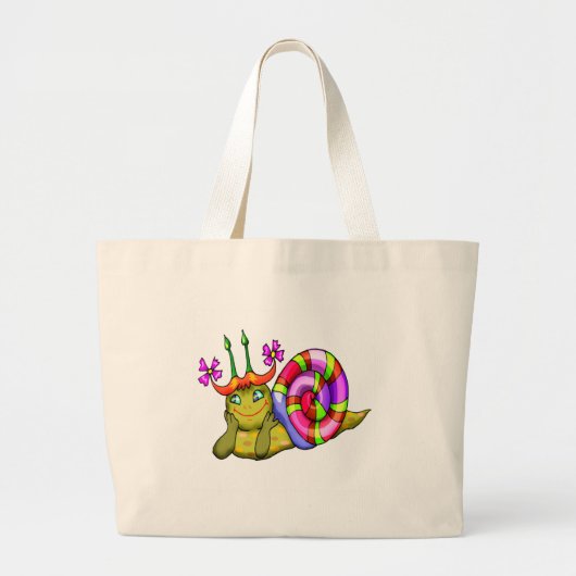Kinderschnecke-Taschen-Tasche Jumbo Stoffbeutel (Vorne)