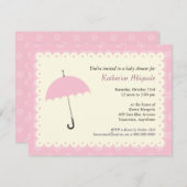 Kinderschuhdusche mit Sattlaken Einladung (Vorne/Hinten)