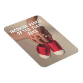Kinderschuhe Foto Schwangerschaft Ankündigung Magnet (Rechte Seite)