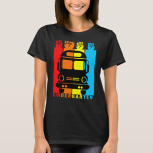 Kinderschulbus Retro Vintag Kindergarten Klasse O T-Shirt