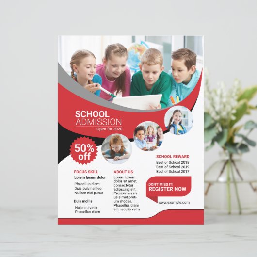 Kinderschule Eintritt Flyer (Stehend Vorderseite)