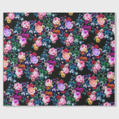 Kinderschürze-schwarzer Samt Geschenkpapier (Flach)