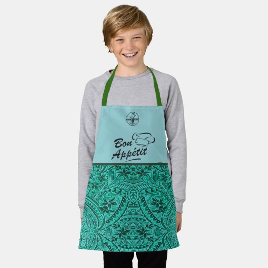 Kinderschürze Stammesmuster Schürze (Getragen)
