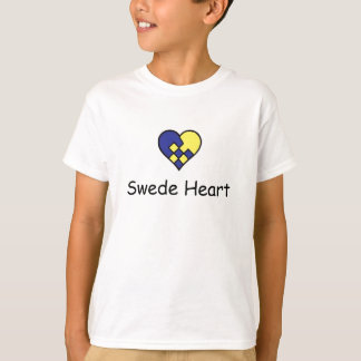 Kinderschwedischer Korb-Herz-T - Shirt