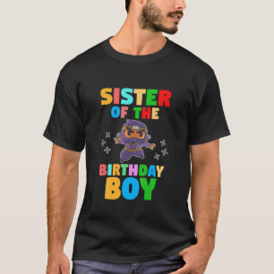 KinderSchwester des Geburtstags Jungen Ninja T-Shirt