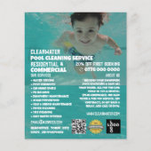Kinderschwimmerportrait, Reinigung des Schwimmbade Flyer (Vorne)