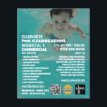 Kinderschwimmerportrait, Reinigung des Schwimmbade Flyer<br><div class="desc">Kinderschwimmer Portrait,  Schwimmbad Reinigung Service Werbung Flyer beim Business Card Store.</div>