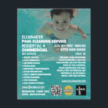 Kinderschwimmerportrait, Reinigung des Schwimmbade Flyer<br><div class="desc">Kinderschwimmer Portrait,  Schwimmbad Reinigung Service Werbung Flyer beim Business Card Store.</div>