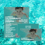 Kinderschwimmerportrait, Reinigung des Schwimmbade Flyer<br><div class="desc">Kinderschwimmer Portrait,  Schwimmbad Reinigung Service Werbung Flyer beim Business Card Store.</div>