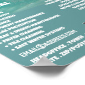 Kinderschwimmerportrait, Reinigung des Schwimmbade Poster (Ecke)