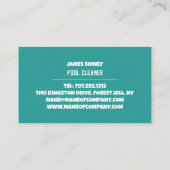 Kinderschwimmerportrait, Schwimmbad sauberer Visitenkarte (Rückseite)