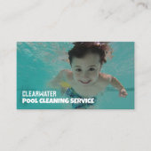 Kinderschwimmerportrait, Schwimmbad sauberer Visitenkarte (Vorderseite)