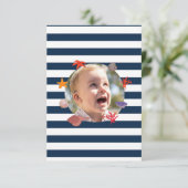 Kindersegelfeier im Sommer Dankeskarte (Stehend Vorderseite)