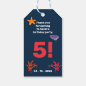 Kindersegelfeier im Sommer Geschenkanhänger (Rückseite)