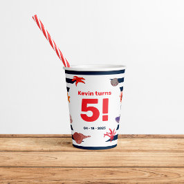 Kindersegelfeier im Sommer Pappbecher