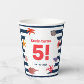 Kindersegelfeier im Sommer Pappbecher (Vorderseite)