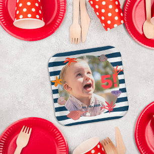 Kindersegelfeier im Sommer Pappteller