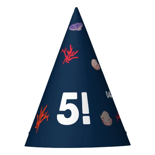 Kindersegelfeier im Sommer Partyhütchen (Vorderseite)