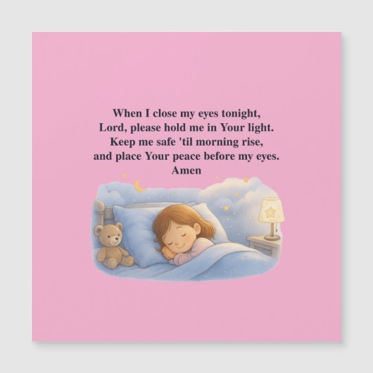 Kindersegen Magnetkarte (Vorderseite)