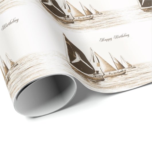 Kindersegler Geschenkpapier (Rolleneckpunkt)