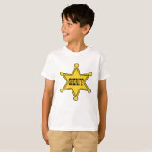 Kindersheriff-Abzeichen-T-Shirt T-Shirt (Vorne ganz)