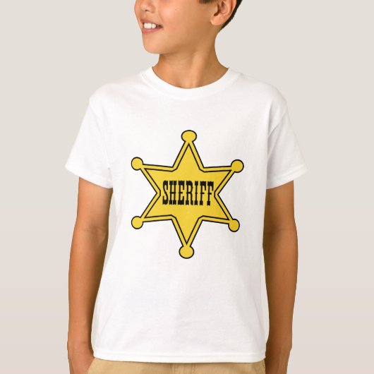 Kindersheriff-Abzeichen-T-Shirt T-Shirt (Vorderseite)