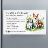 Kindersitzdienste Wasserfarbe Magnetische Visitenkarte