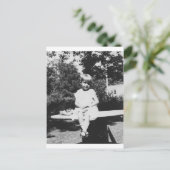 Kindersitze in den 40er Jahren Postkarte (Stehend Vorderseite)