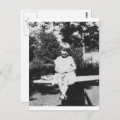 Kindersitze in den 40er Jahren Postkarte (Vorne/Hinten)